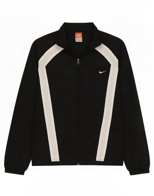 Nike Chaqueta de chándal para hombre UK 38/40 Medium Black Colourblock Nylon