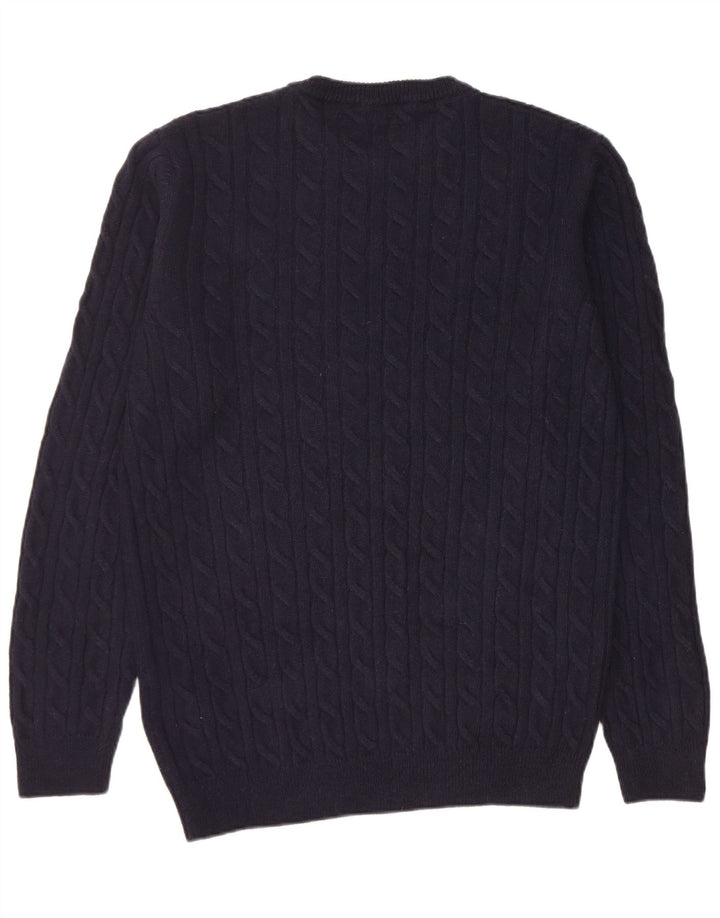 Timberland Suéter tipo jersey con cuello redondo y ajuste regular para hombre Lana azul marino grande