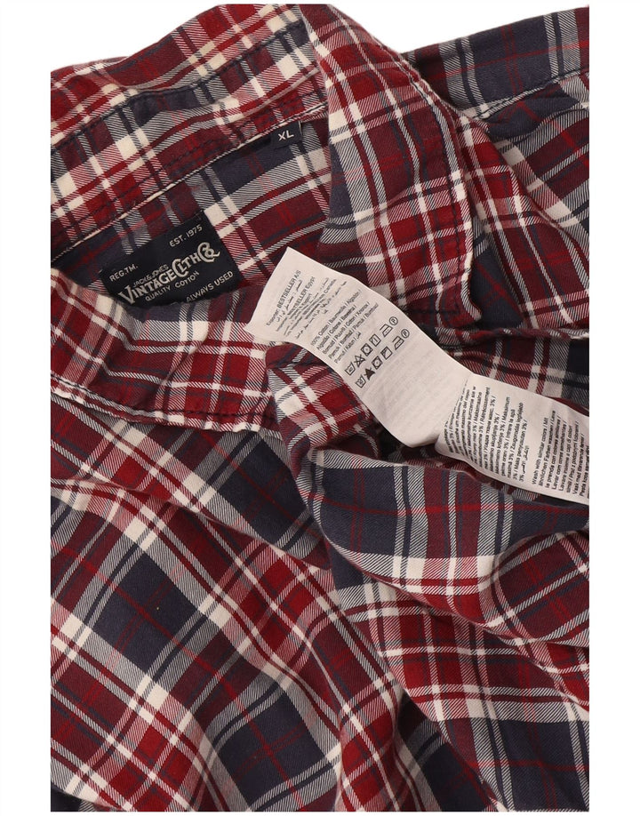 Jack & Jones Hombre Camisa De Franela XL Algodón A Cuadros Multicolor