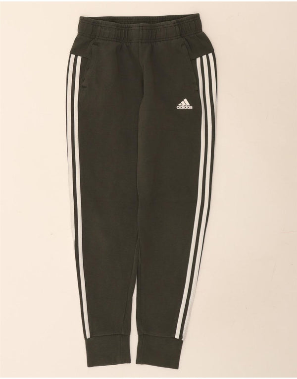 Adidas - Pantalón de chándal para niña, color caqui, algodón, 13-14 años