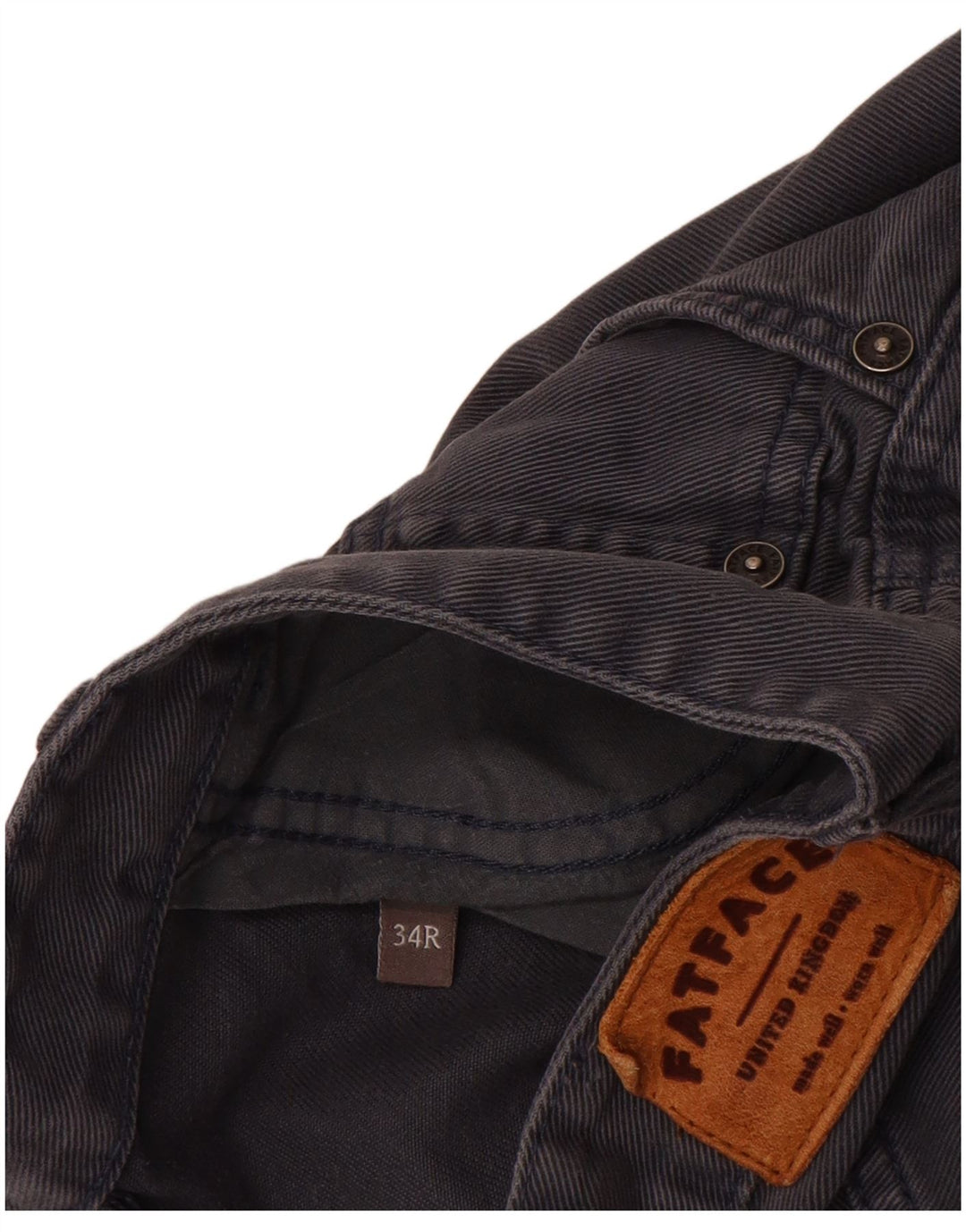 Vaqueros cónicos para hombre Fat Face W34 L32 Algodón gris