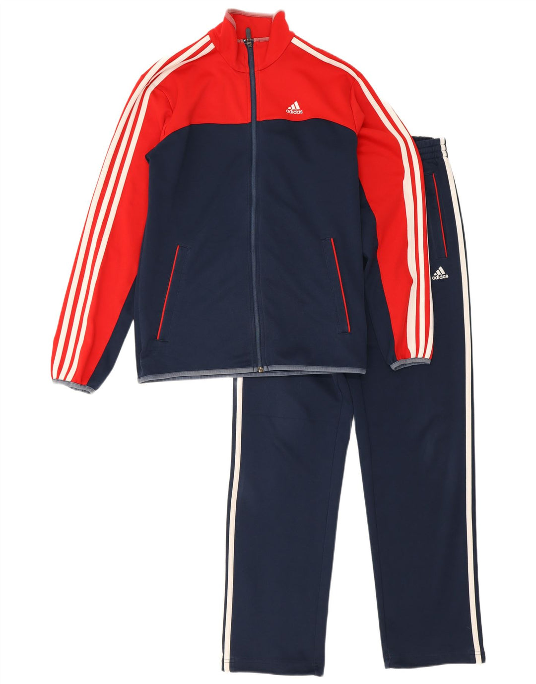 Adidas Chándal completo para hombre UK 36/38 Small Azul marino Colorblock Poliéster