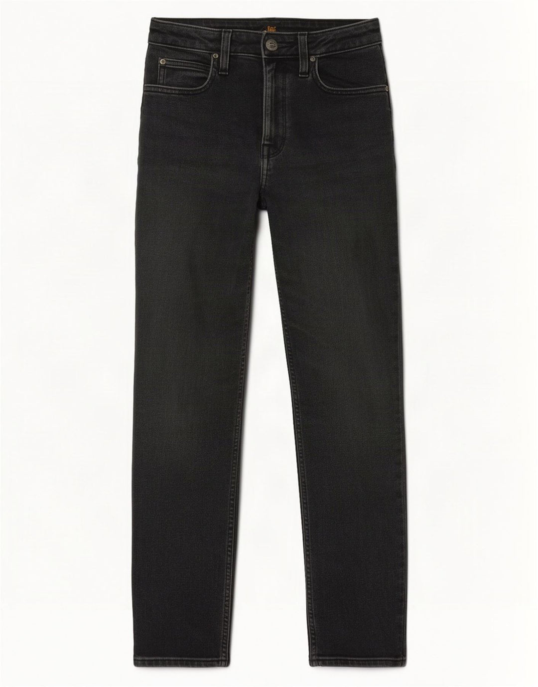 Vaqueros Lee Carol Rectos Mujer W27 L27 Algodón Gris