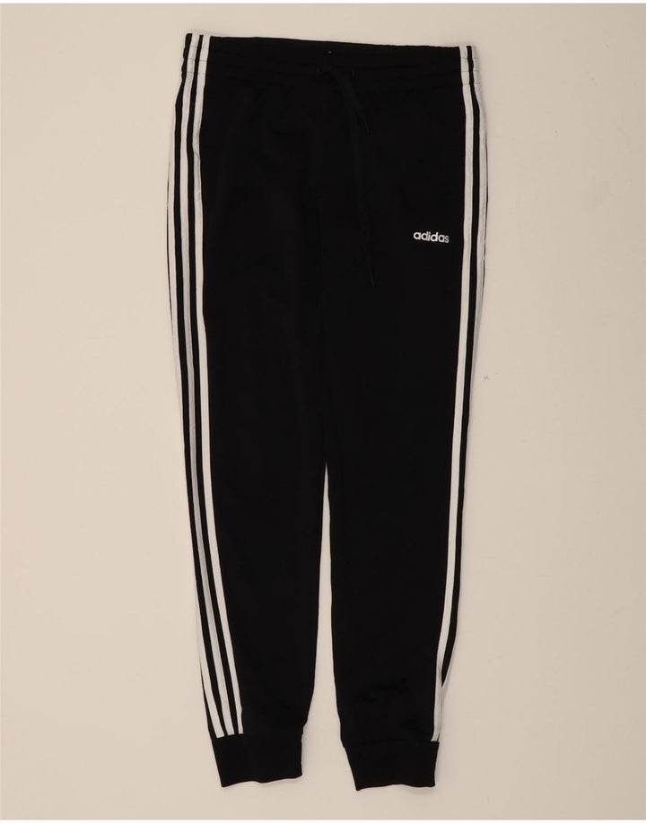 ADIDAS Womens Tracksuit Trousers Joggers UK 12/14 Medium  Black Polyester Vintage Adidas and Second-Hand Adidas from Messina Hembry 