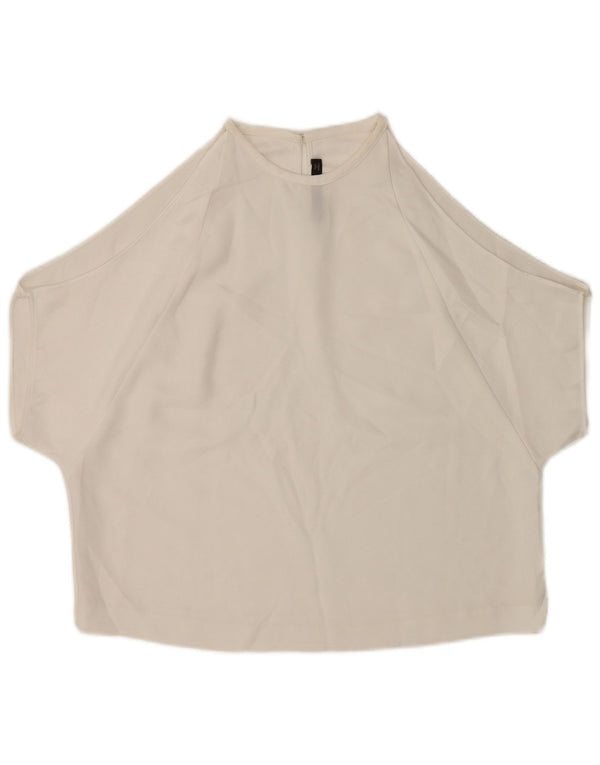 Zara Blusa con hombros descubiertos para mujer UK 44 Medium White