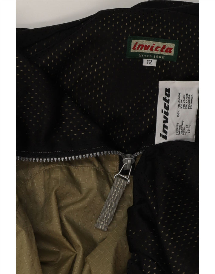 Invicta Chaqueta impermeable con capucha de gran tamaño para mujer UK 12 Medium Khaki Gingham