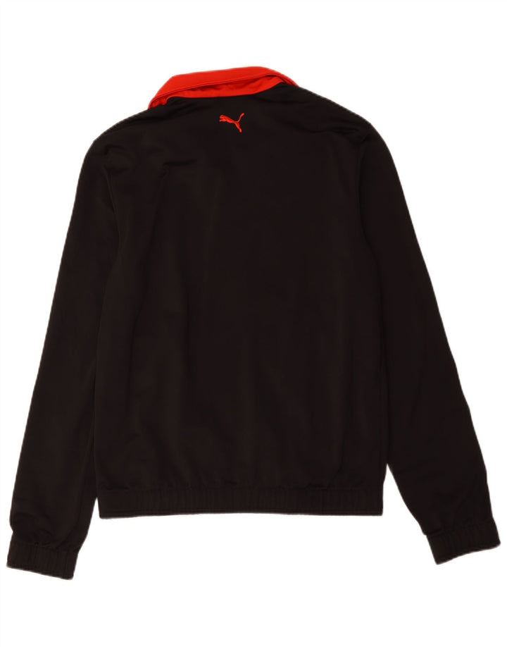 Puma Chaqueta de chándal gráfica para hombre Poliéster negro mediano