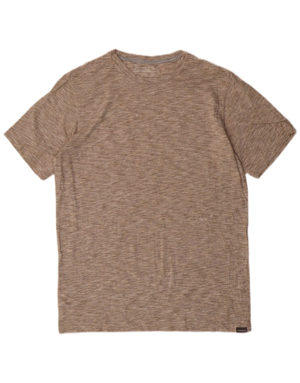 Camiseta Eddie Bauer Hombre Top Algodón Moteado Beige Medio