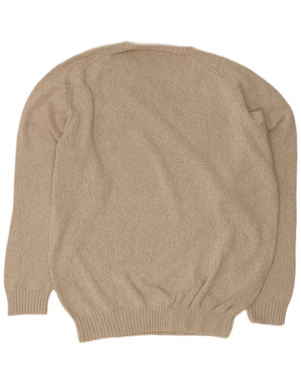 Kappa Jersey con Cuello en V para Hombre 3XL Beige Moteado