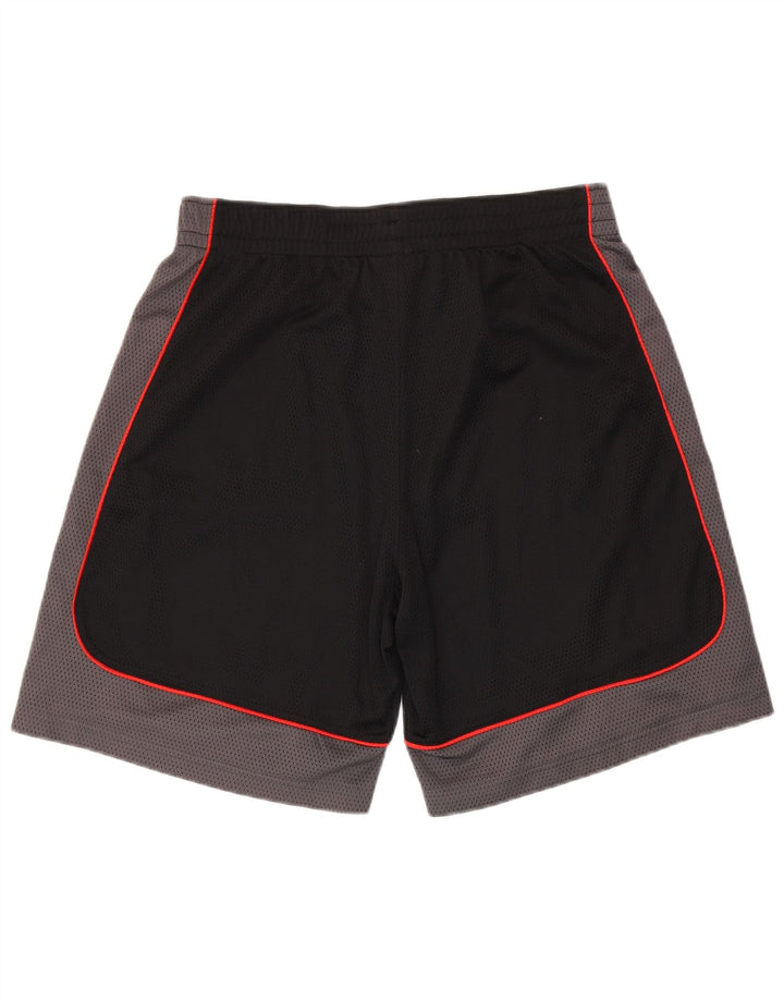 Champion Pantalones cortos deportivos para hombre, talla grande, color negro