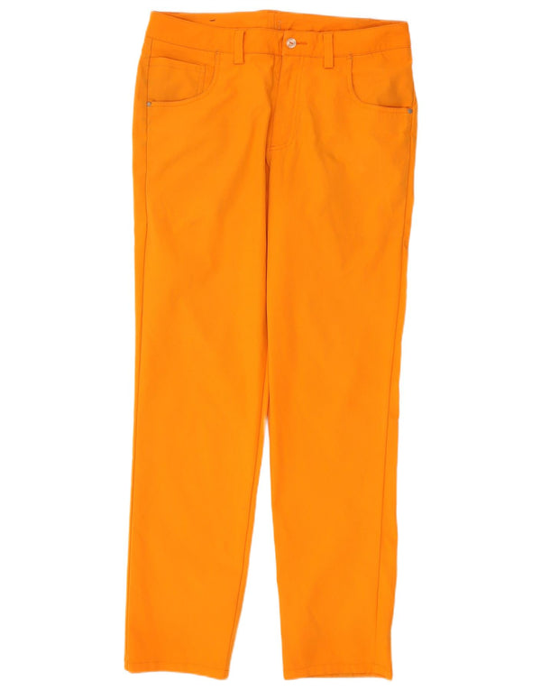 Pantalones casuales rectos para hombre Puma W32 L32 Poliéster naranja