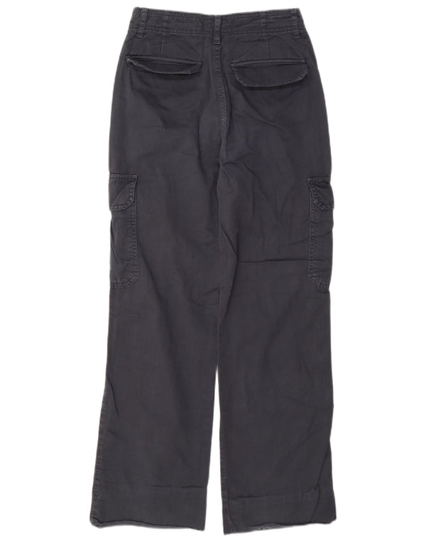 Zara Pantalón Cargo Holgado De Cintura Alta Para Mujer EU 32 2XS W22 L28 Azul Marino