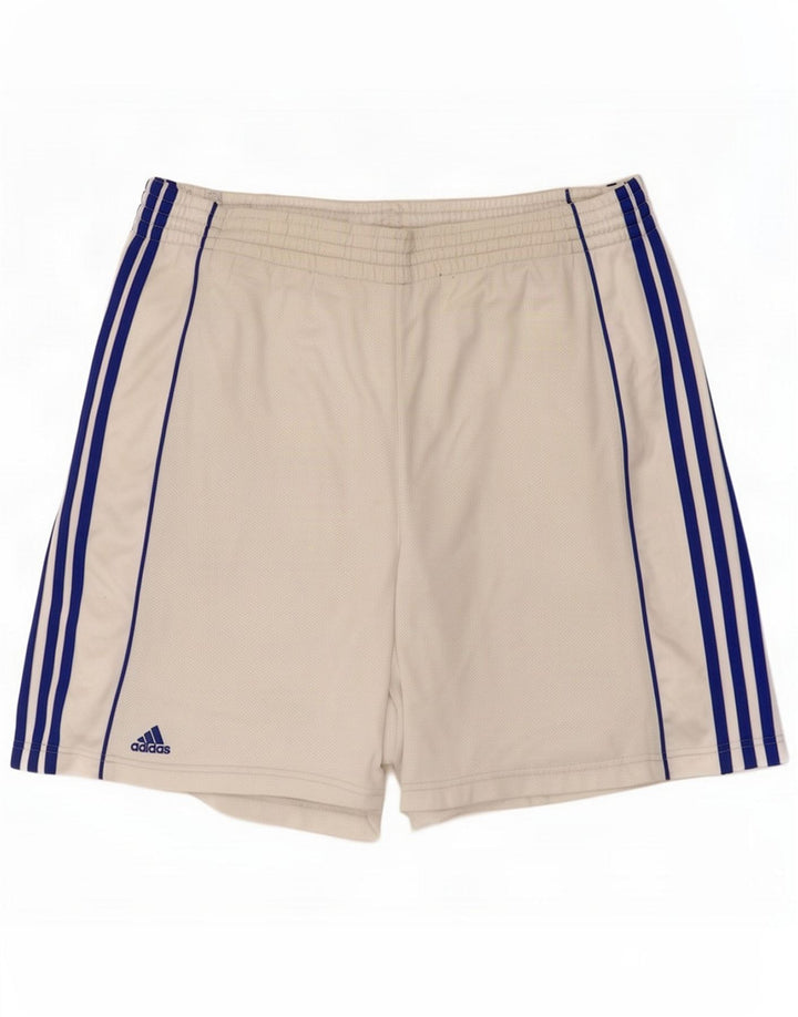 Pantalones cortos deportivos Adidas para hombre XL Blanco Poliéster