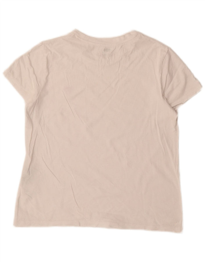 Levi's Camiseta para mujer Top UK 10 Small White Cotton