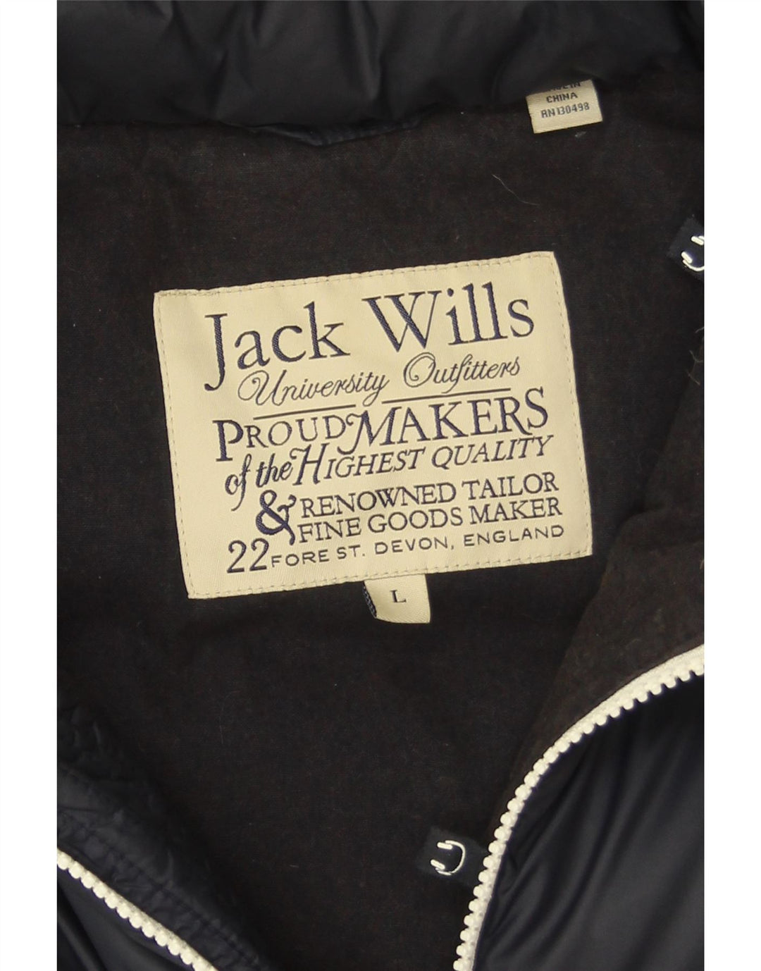 Jack Wills Chaleco acolchado para hombre UK 40 Large Azul marino