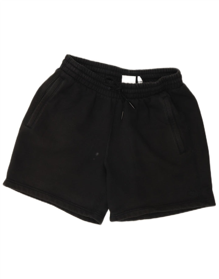 Adidas - Pantalones cortos deportivos para hombre, algodón negro mediano