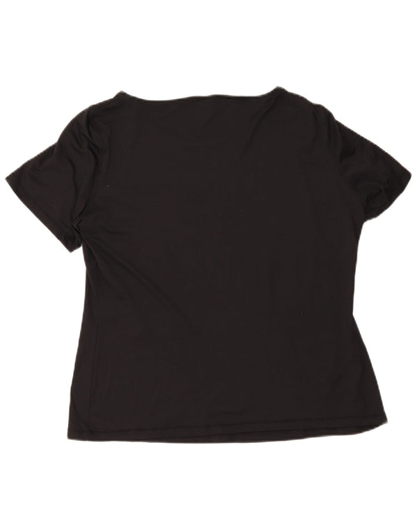 ELENA MIRO Camiseta gráfica ajustada para mujer UK 40 Medium Black