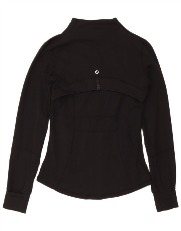 Lululemon - Chaqueta de chándal para mujer, talla 4, nailon negro pequeño