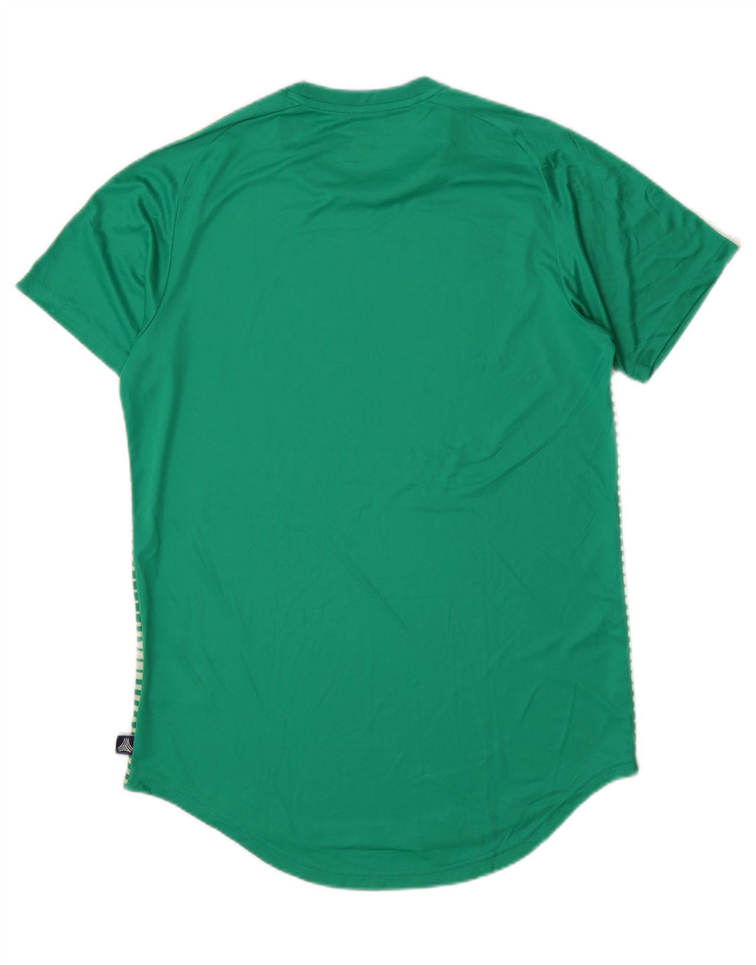 ADIDAS Camiseta Climalite para hombre Top poliéster a rayas verdes grandes