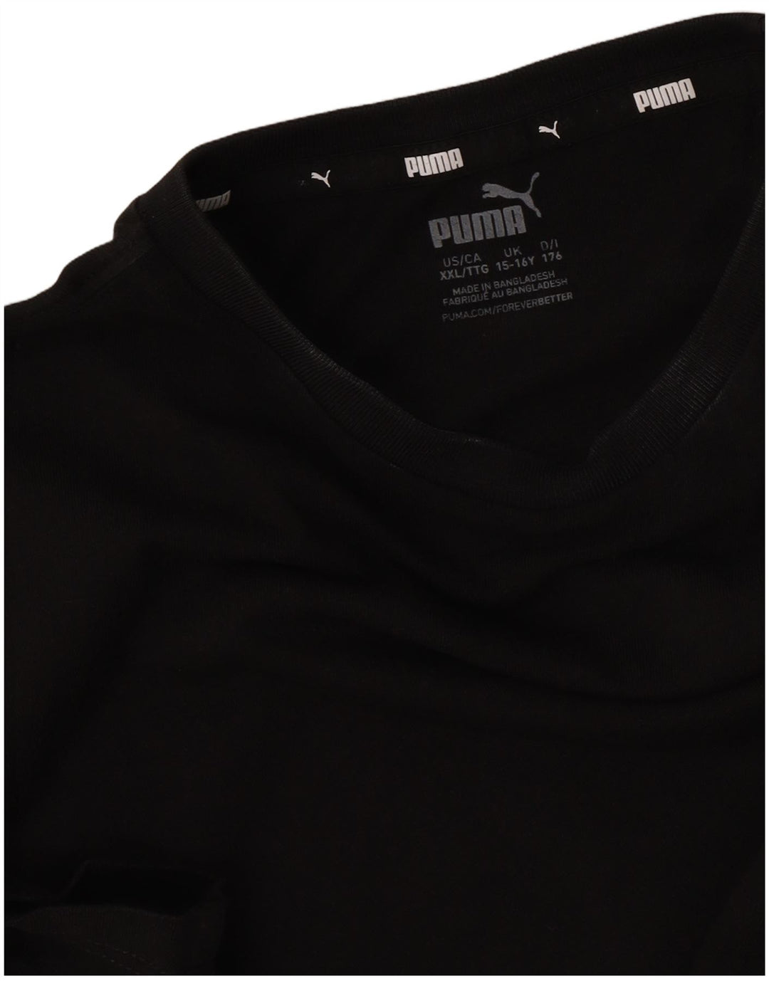 Puma Camiseta Niño Top 15-16 Años Negro