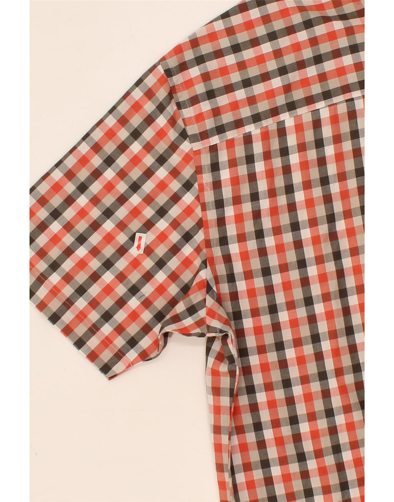 VAN HEUSEN Mens Classic Fit Shirt Size  16 1/2 Large Multicoloured Gingham Vintage Van Heusen and Second-Hand Van Heusen from Messina Hembry 