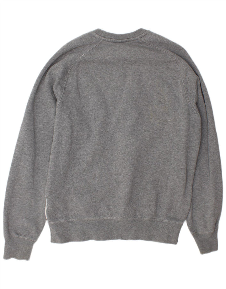 Nike Sudadera con gráfico y diseño tipo jersey de algodón color block en gris pequeño para hombre