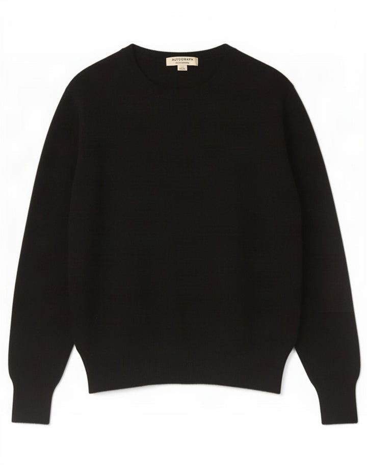 Marks & Spencer - Jersey de cuello redondo para mujer, talla 40, talla M, color negro