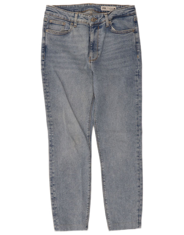 Zara Jeans Cortos Para Mujer EU 42 Large W32 L24 Azul