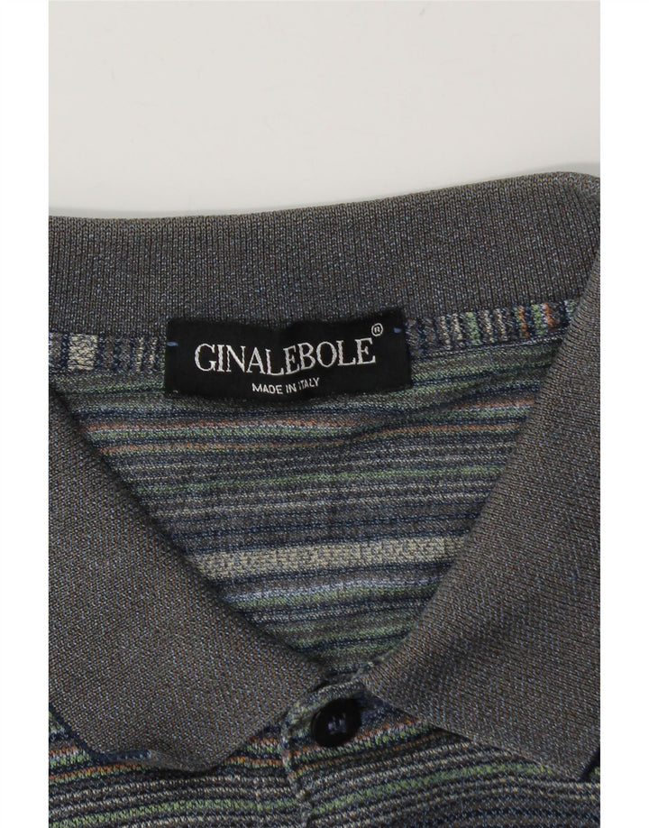 Polo Ginalebole Hombre XL Rayas Azules
