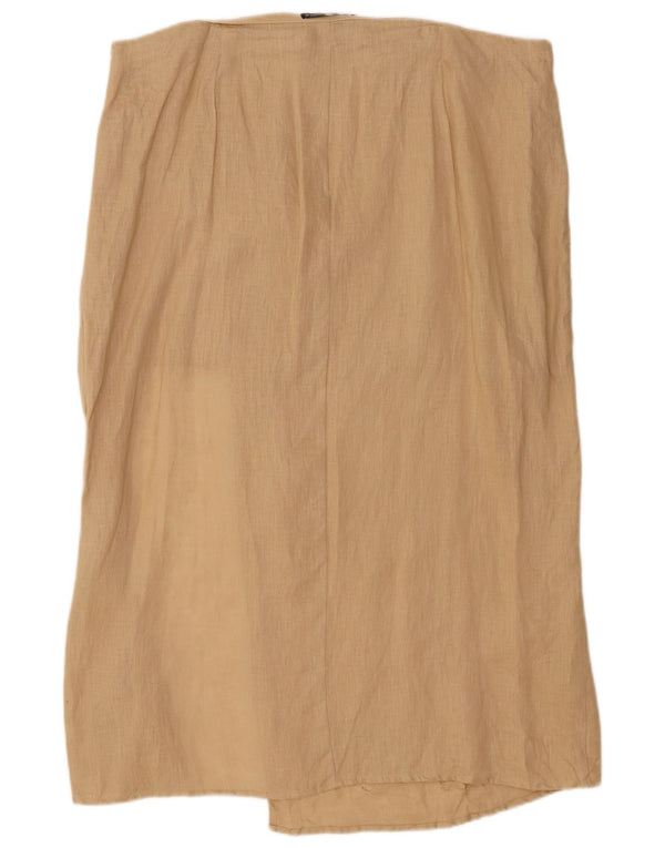Zara Mujer Falda Pareo 2XL W34 Beige