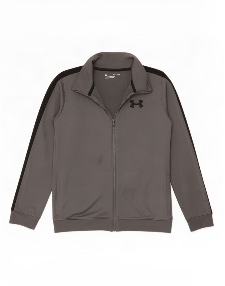 Under Armour Chaqueta de chándal para niños 11-12 años Grande Gris Poliéster