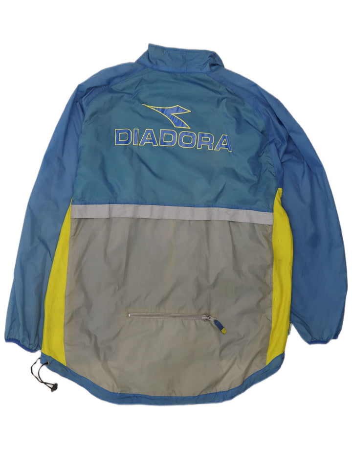 DIADORA Hombre Chaqueta Top De Chándal Con Gráfico Large Azul Colorblock Poliamida