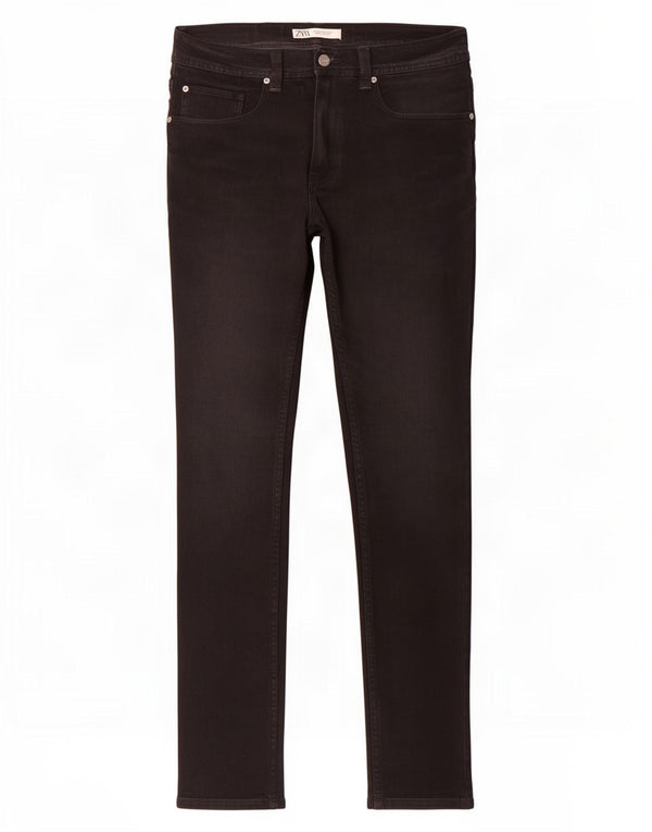 Zara Mens Slim Jeans EU 40 Medium W31 L31 Algodón Negro