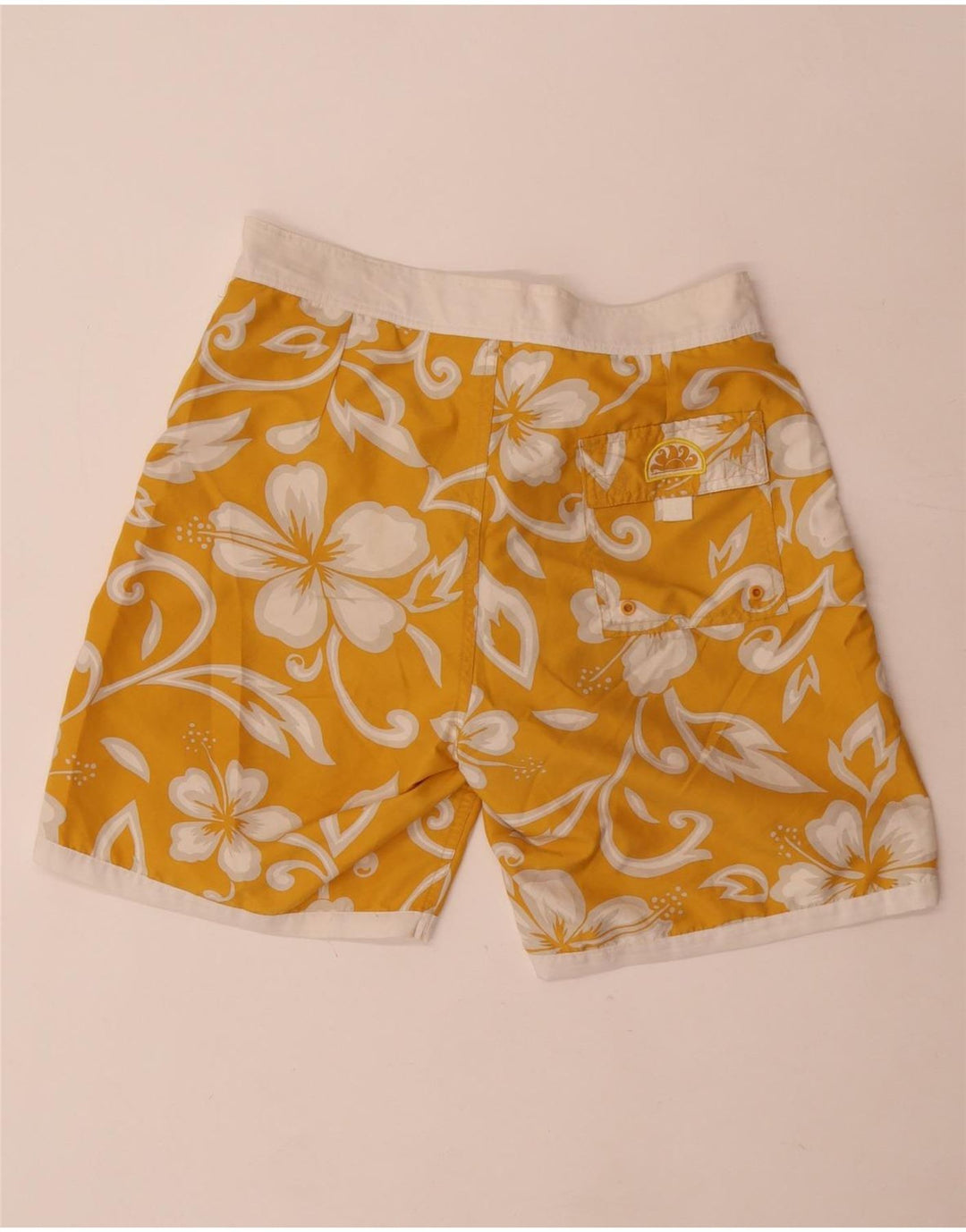 Sundek Bañador Hombre IT 48 Poliéster Floral Amarillo Medio