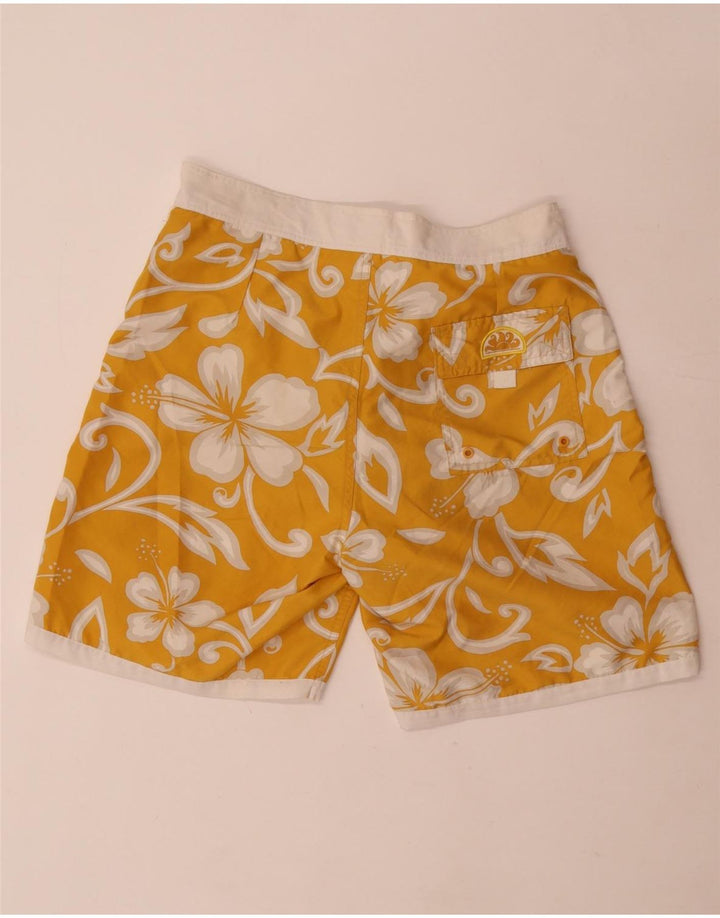 Sundek Bañador Hombre IT 48 Poliéster Floral Amarillo Medio