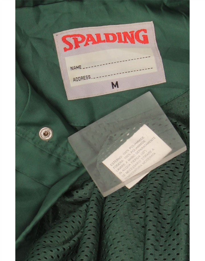 Spalding Chaqueta impermeable con capucha y ajuste holgado para hombre UK 38 Poliamida verde medio