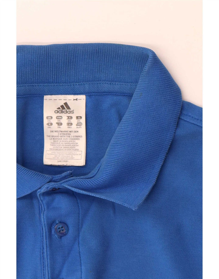 Polo Adidas Hombre 2XL Algodón Azul
