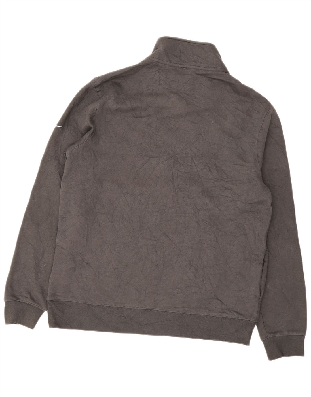 Nike - Sudadera con cuello y cremallera para hombre, talla grande, algodón gris