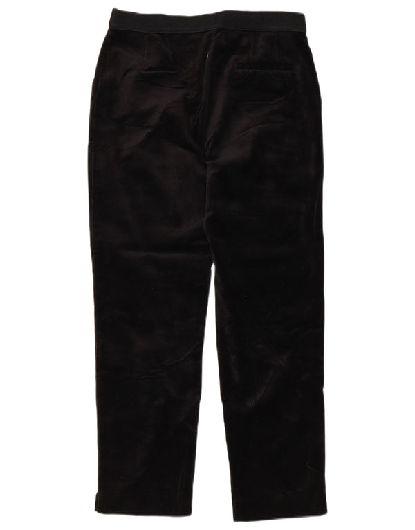 Marks & Spencer Pantalones cortos de terciopelo para mujer UK 8 Small W28 L25 Negro