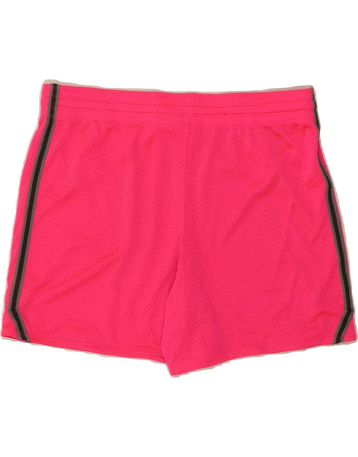 NIKE Womens Sport Shorts UK 14 Medium Pink Polyester Vintage Nike and Second-Hand Nike from Messina Hembry 