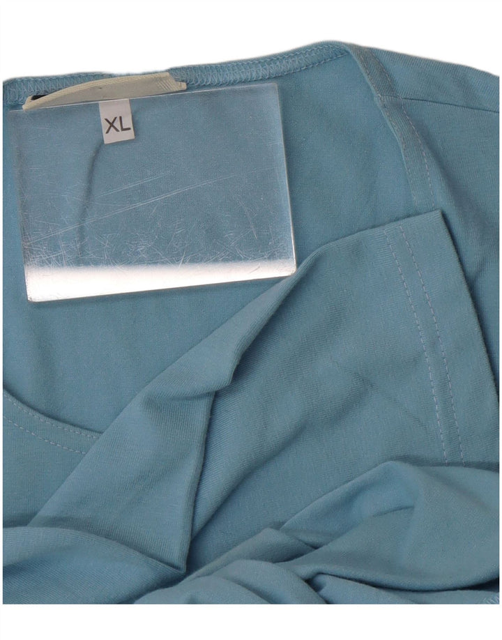 Asics Camiseta Mujer Manga 3/4 UK 18 XL Algodón Azul