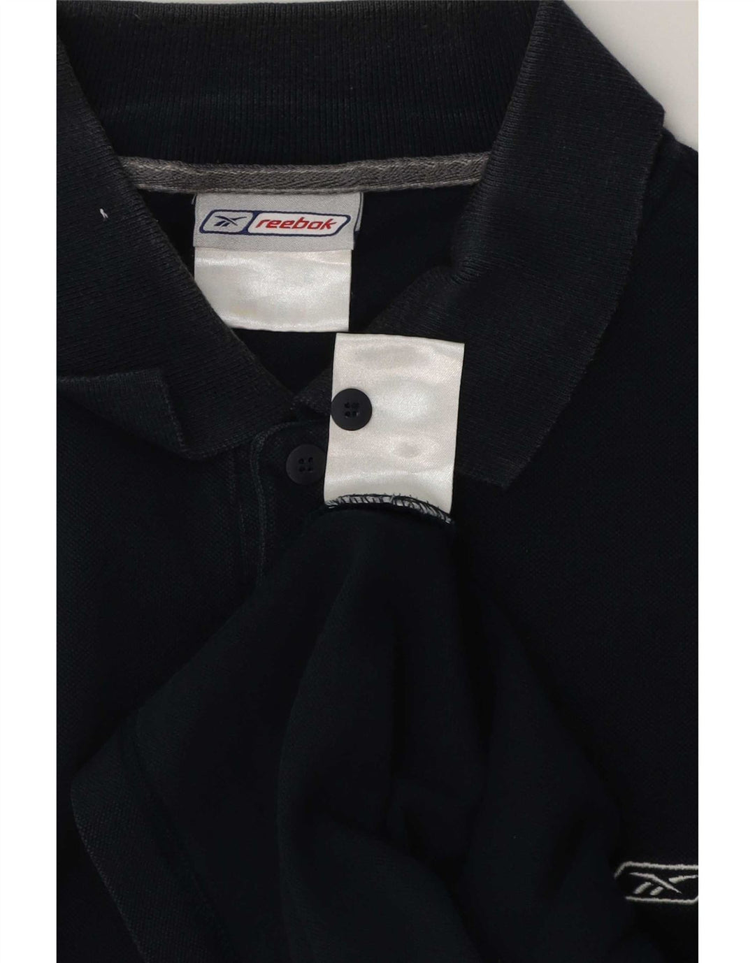 Polo Reebok Hombre Algodón Rayas Azul Marino Mediano