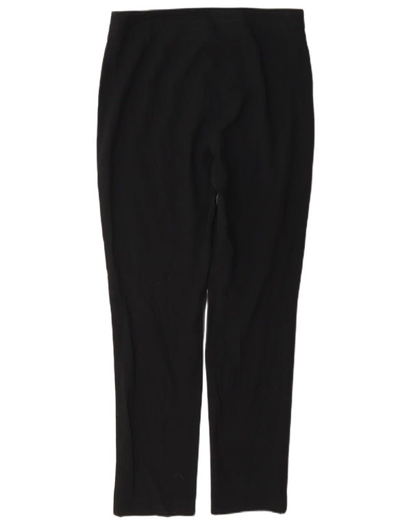Marks & Spencer Pantalones Casuales Rectos para Mujer UK 10 Small W32 L29 Negro