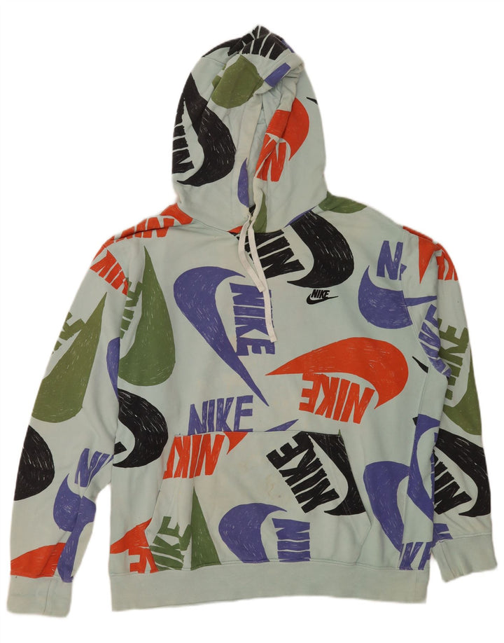 Nike Sudadera con capucha gráfica para hombre XL Algodón azul