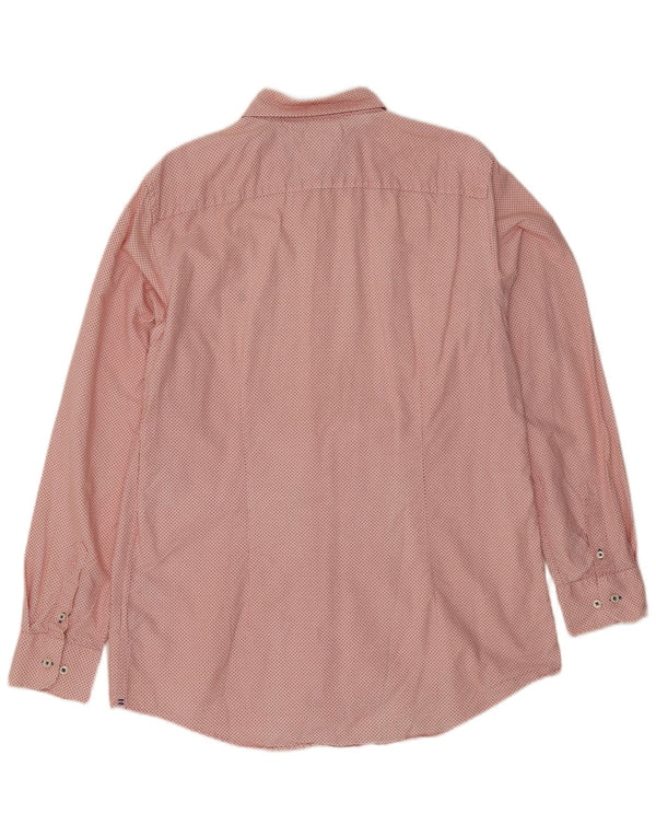 Camisa Tommy Hilfiger Hombre Slim Fit XL Algodón Manchado Rosa