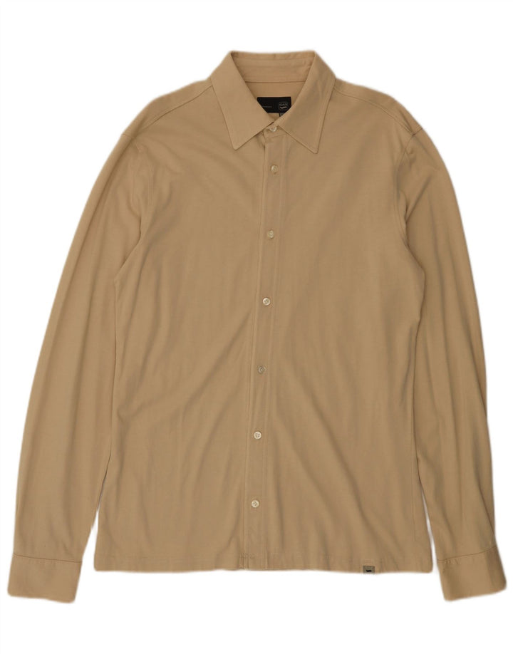 Camisa Gas Hombre XL Algodón Beige