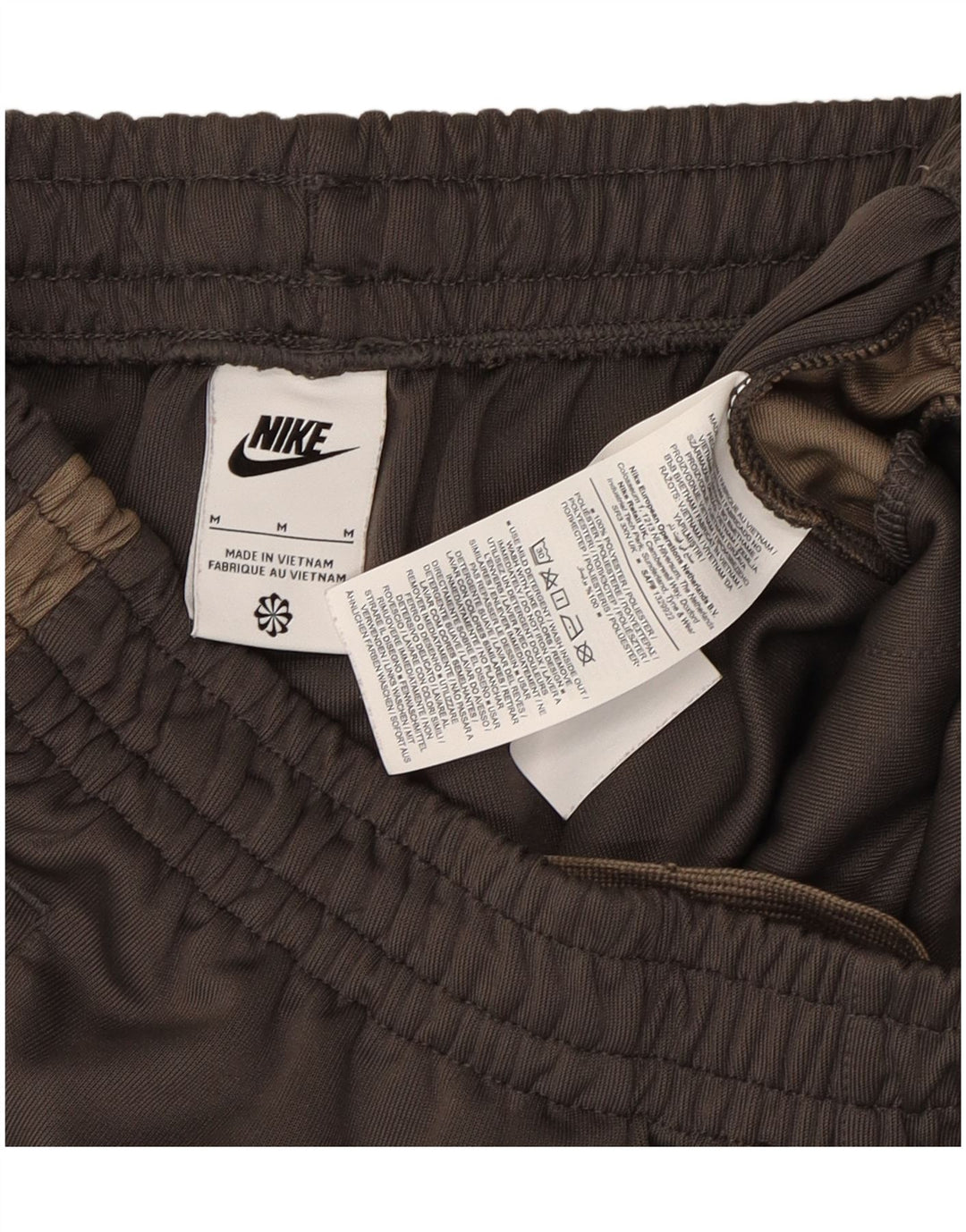 NIKE Mens Graphic Tracksuit Trousers Joggers Medium Grey Colourblock