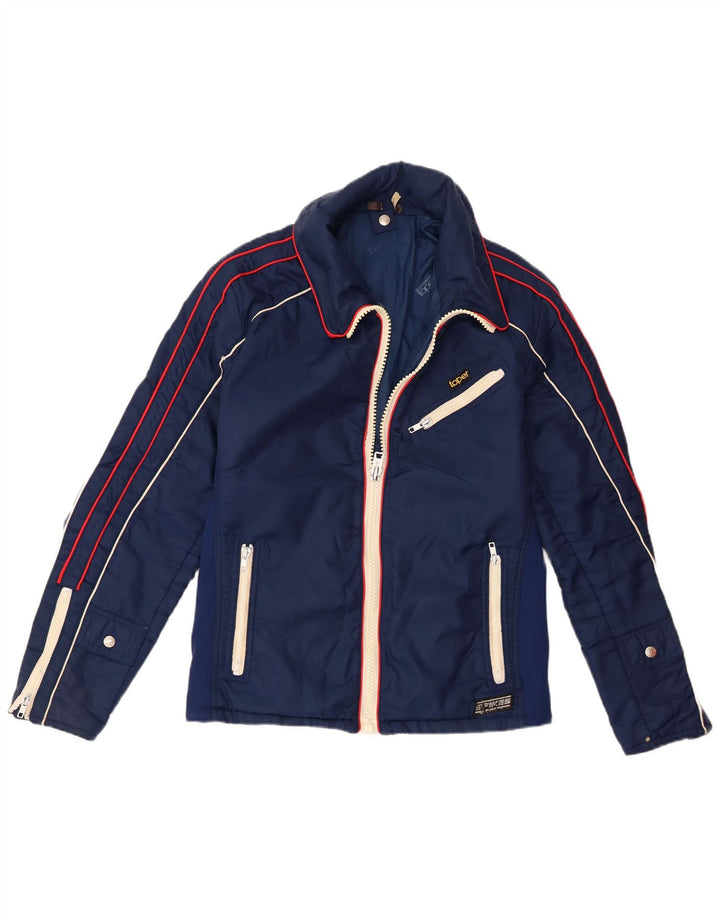 McGregor Chaqueta cortavientos para mujer UK 40 Mediano Azul marino Colorblock