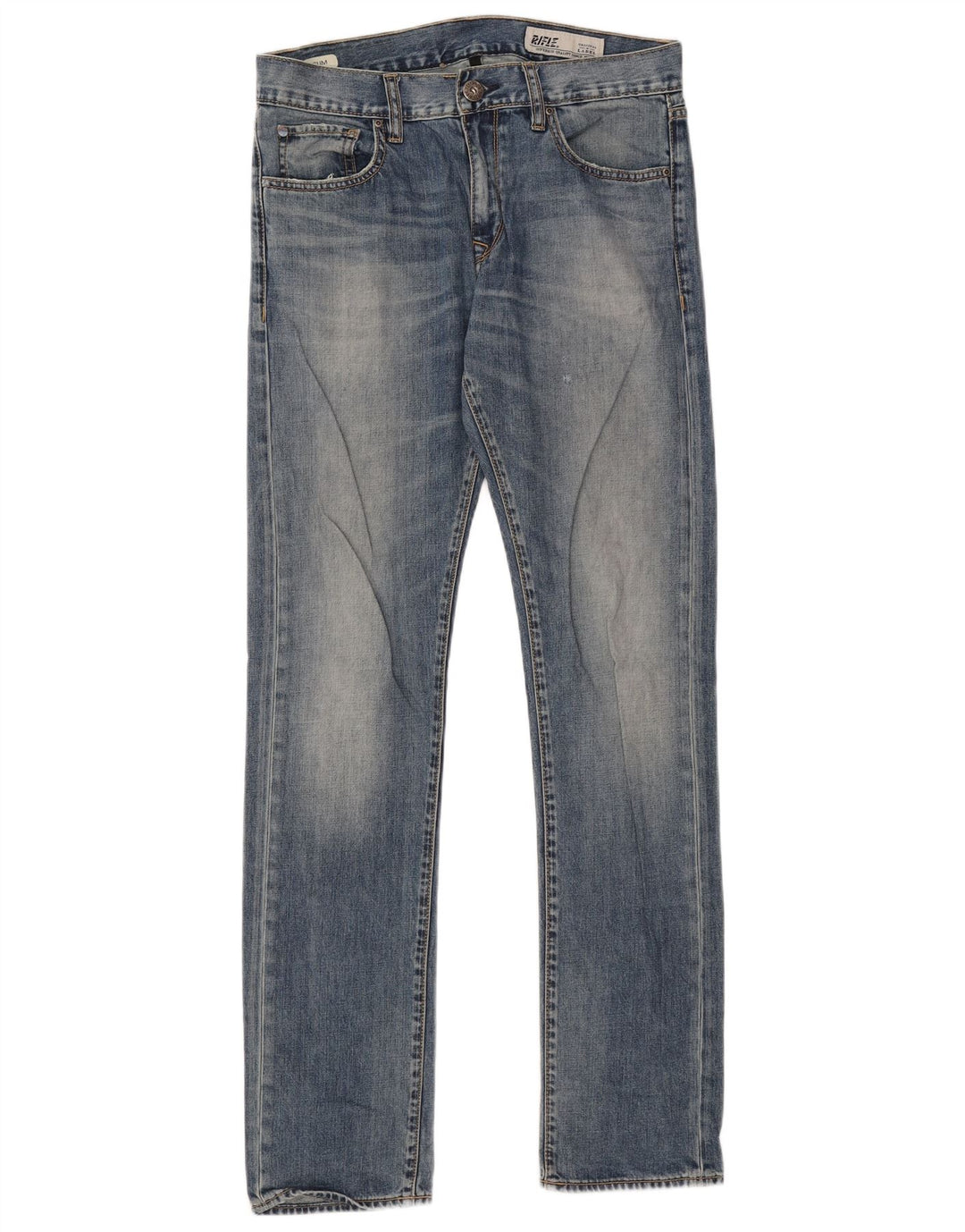 Vaqueros rectos para hombre Rifle W30 L33 Algodón azul