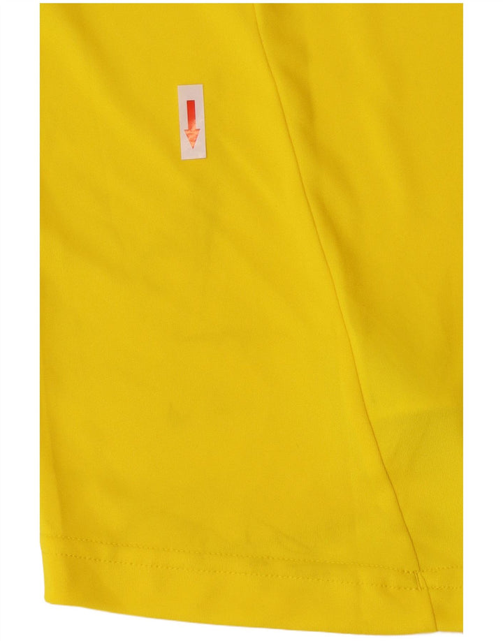 Adidas Mens Climacool Camiseta Top Grande Poliéster Amarillo